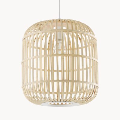 Mała lampa wisząca Adam z bambusa, Ø 21 cm