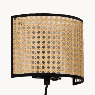 Lampa ścienna Vienna z wiedeńskiej wikliny z wtyczką