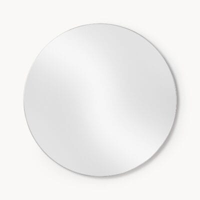 Okrągłe lustro ścienne bez ramy Erin,  80 cm