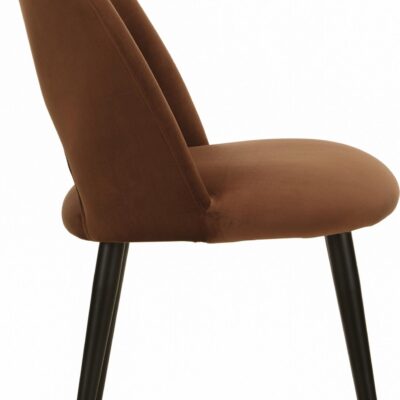 Krzesło tapicerowane aksamitem Rachel