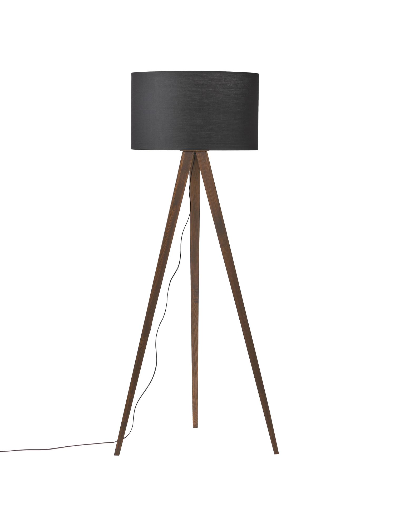 Lampa podłogowa Jake z litego drewna