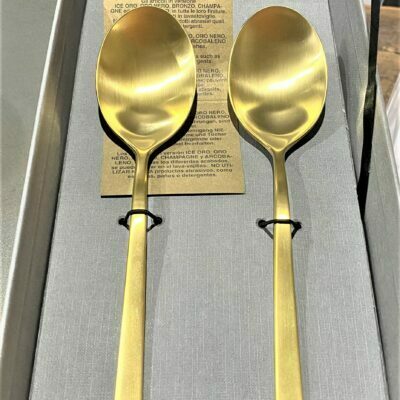 Komplet 2 łyżek do serwowania „Firenze Oro Ice”, 24 cm