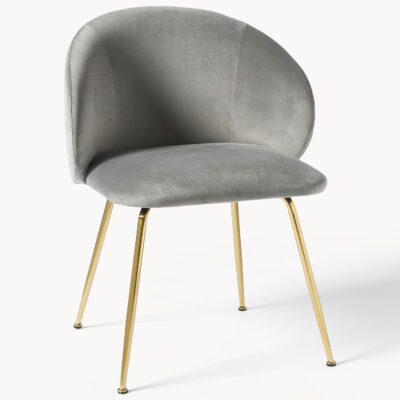 Aksamitne krzesła tapicerowane Luisa